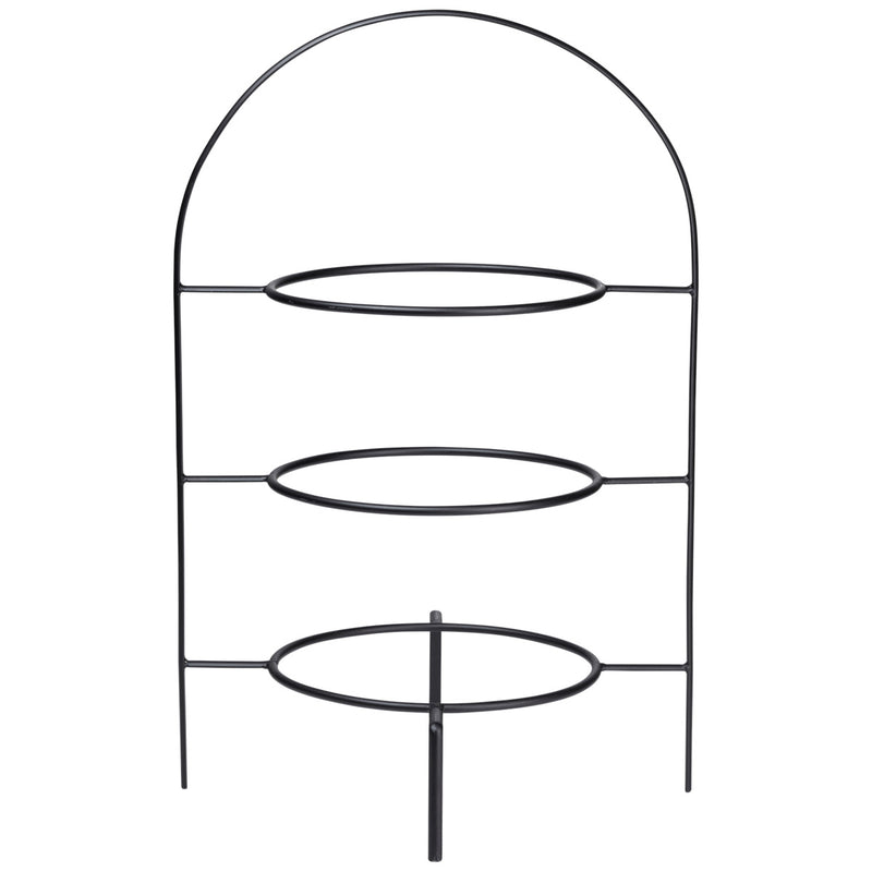 Etagere 3-stufig für Essteller, schwarz