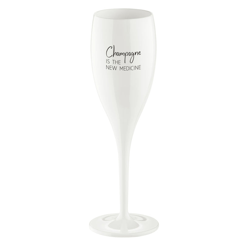 CHEERS NO. 1 CHAMPAGNE THE NEW MEDICINE Superglas 100ml mit Druck