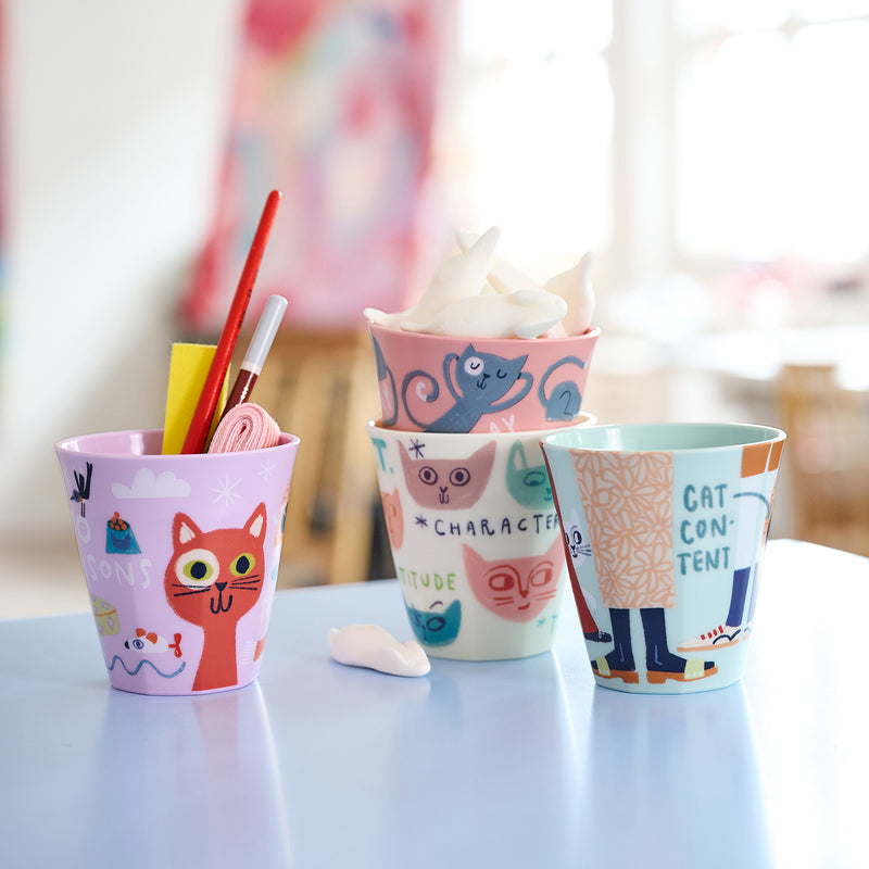 Becher 300ml, NORA CUP M PURRS C.A.T.