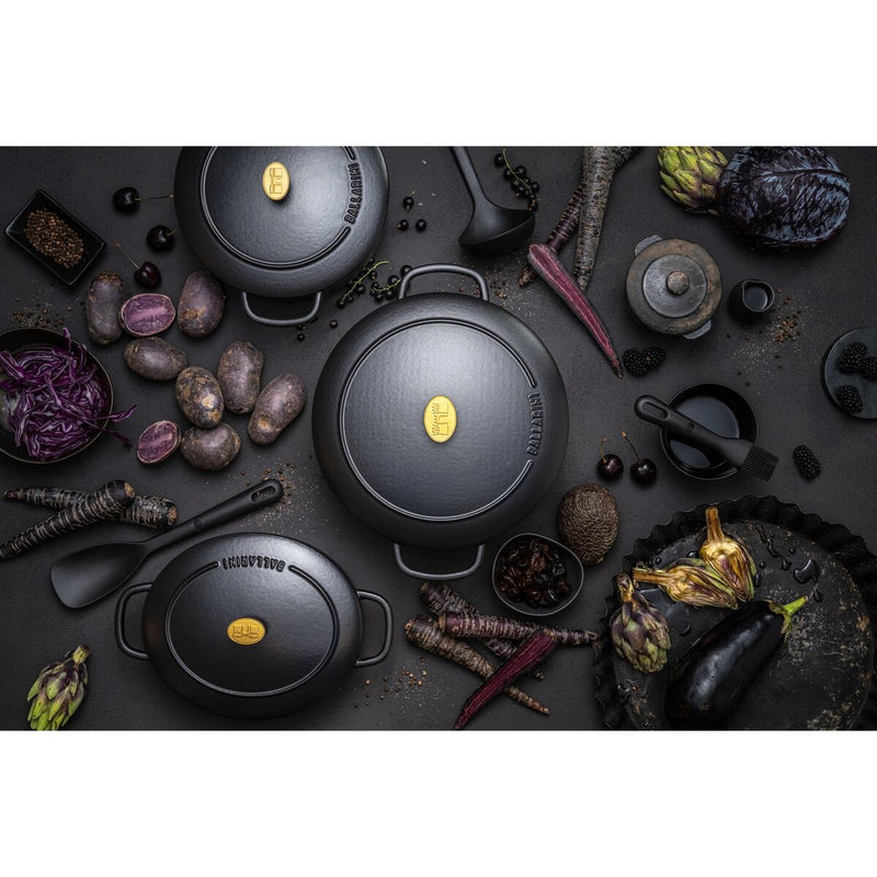 Bellamonte Cocotte 28 cm, rund, Schwarz, Gusseisen