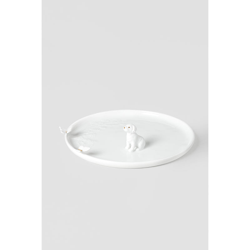 Teller Hund D.17cm H.4cm