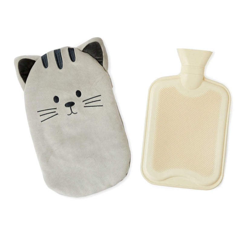 Wärmflasche Kitty, grau