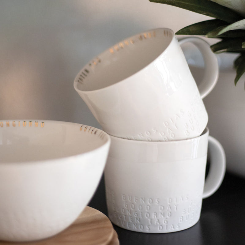 Guten Appetit Tasse Guten Tag, H.8,5cm, Ø.9,5cm
