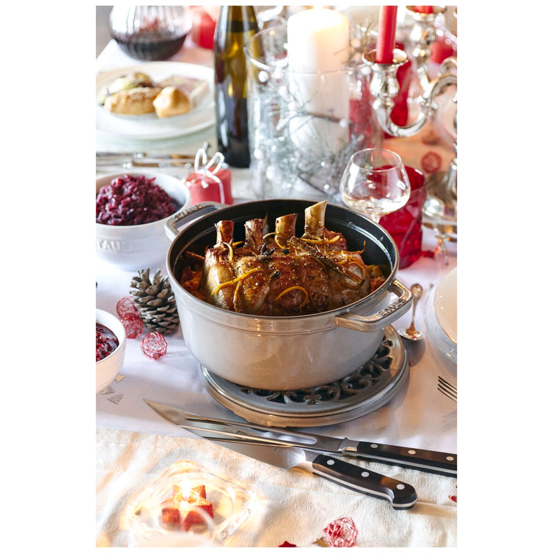 La Cocotte Cocotte 24 cm, rund, Graphit-Grau, Gusseisen