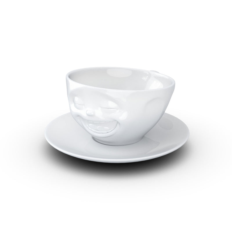 Kaffeetasse Lachend weiß, 200 ml