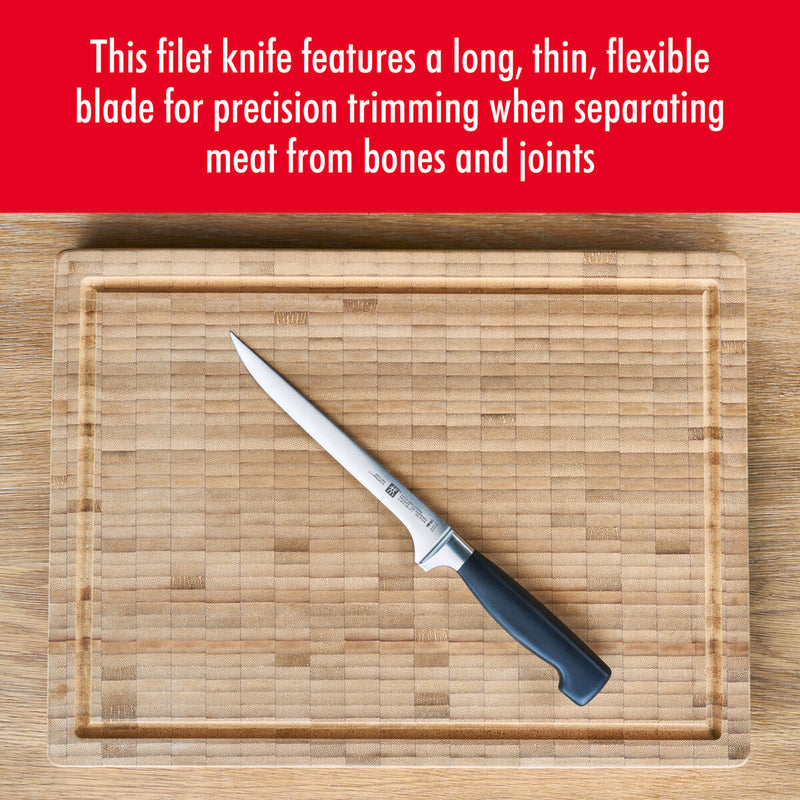 **** VIER STERNE Filiermesser 18 cm