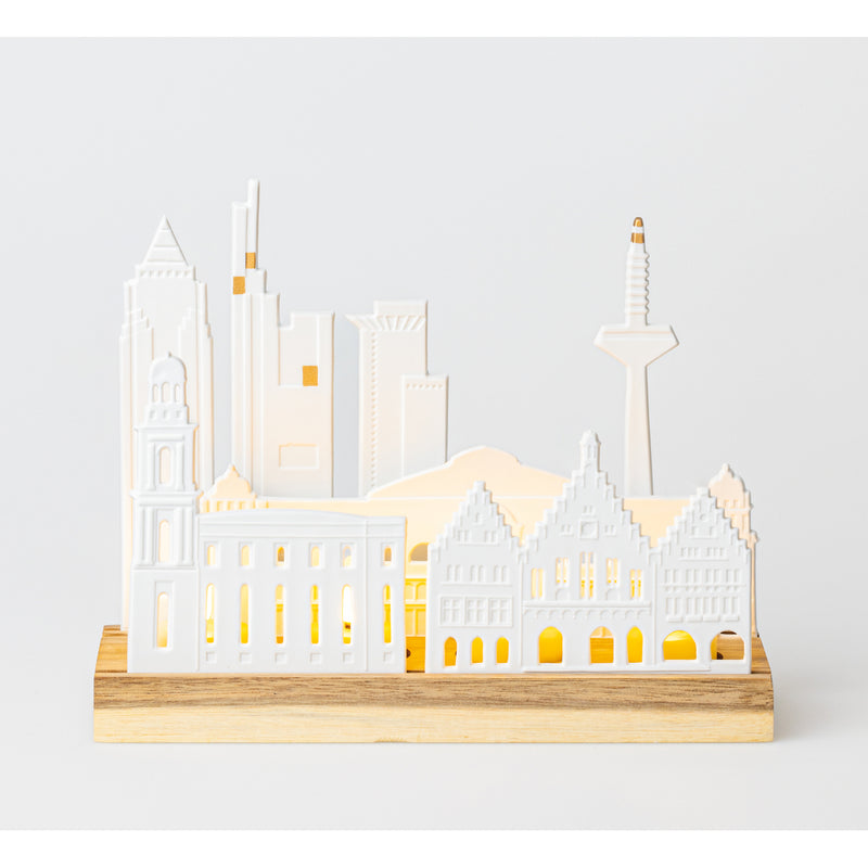 Lichtobjekt Stadtsilhouette Frankfurt 25x9,5x19,5cm