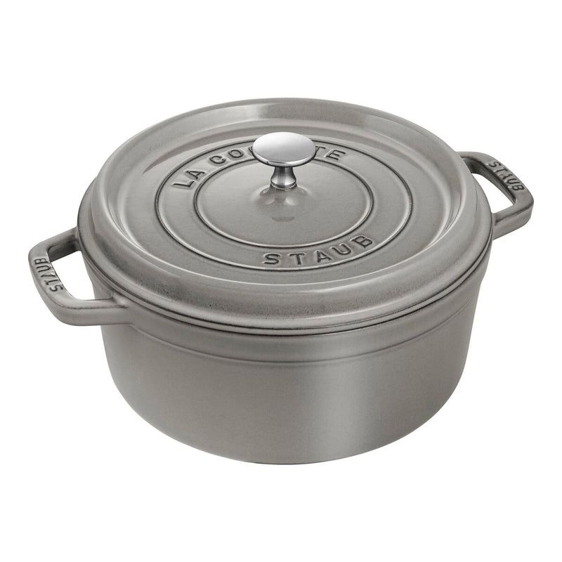 La Cocotte Cocotte 24 cm, rund, Graphit-Grau, Gusseisen