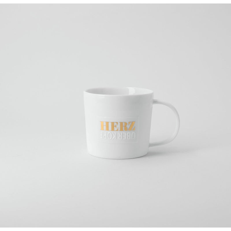Poesietasse Herz über Kopf D.9cm H.8cm 320ml