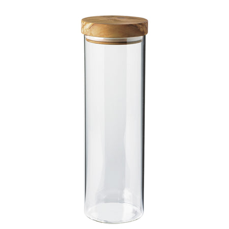 Vorratsglas mit Olivenholzdeckel, 1500 ml, 31 cm