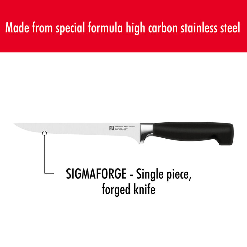 **** VIER STERNE Filiermesser 18 cm