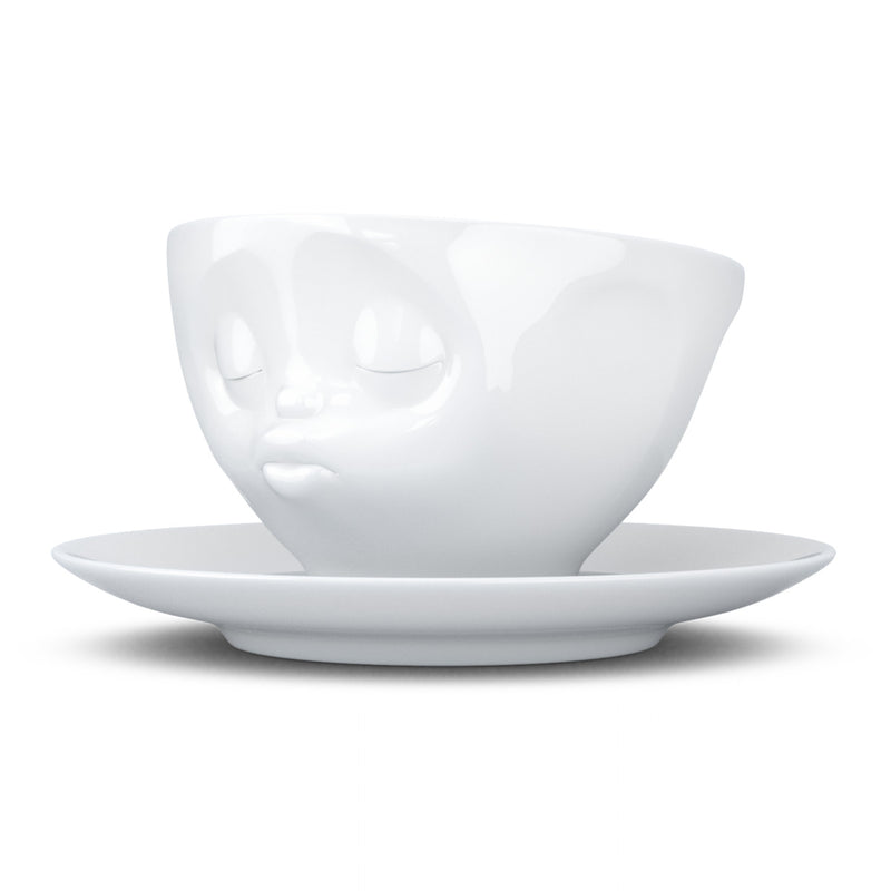 Kaffeetasse Küssend weiß, 200 ml