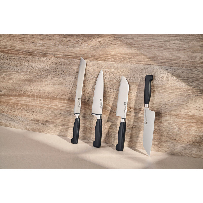 VIER STERNE Santokumesser 16 cm, Glattschliff