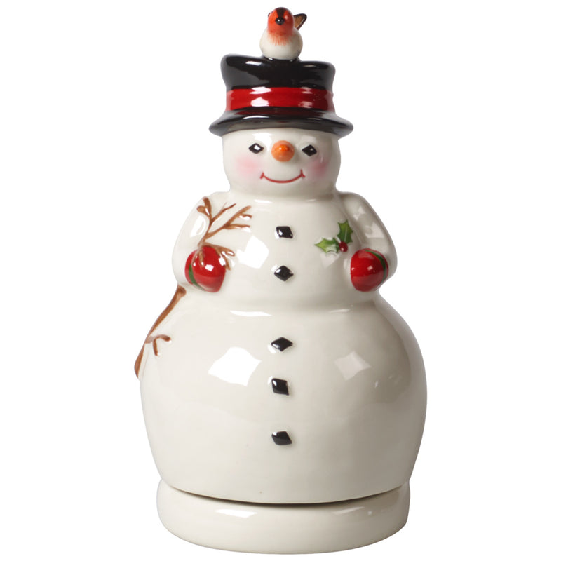 Schneemann, drehend 8x8x15cm