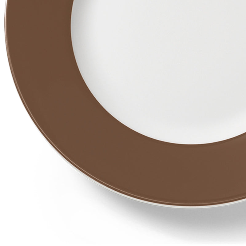 Teller flach 21 cm Fahne Chocolate