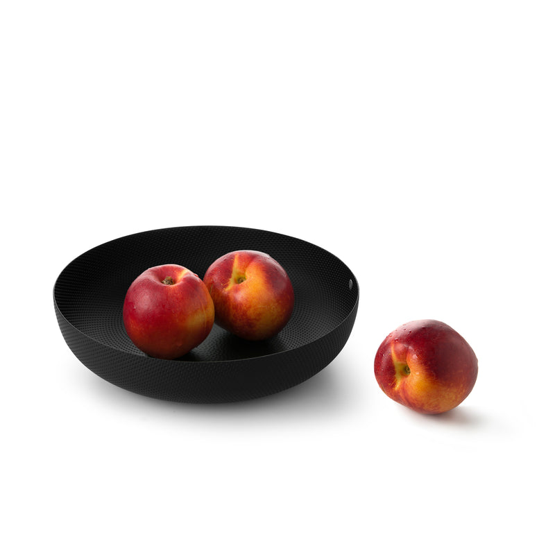 Schale 21cm Texture Schwarz Rund