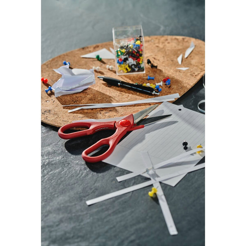 Vielzweckschere, rot 20 cm, Edelstahl