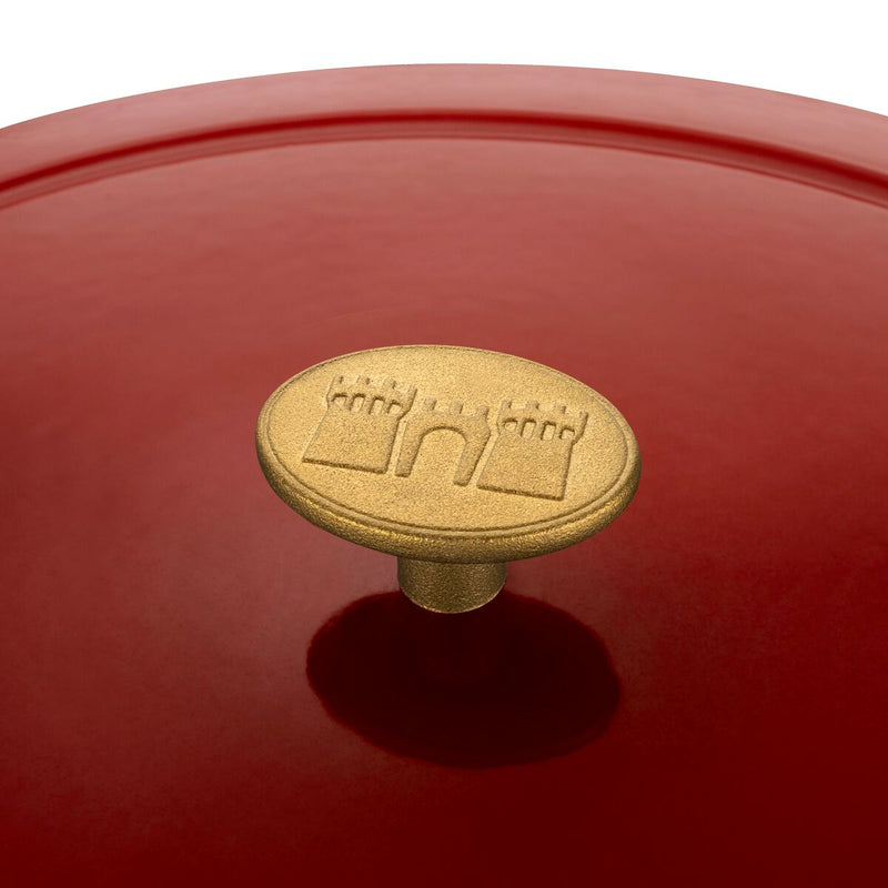 Bellamonte Cocotte 33 cm, oval, Rot, Gusseisen