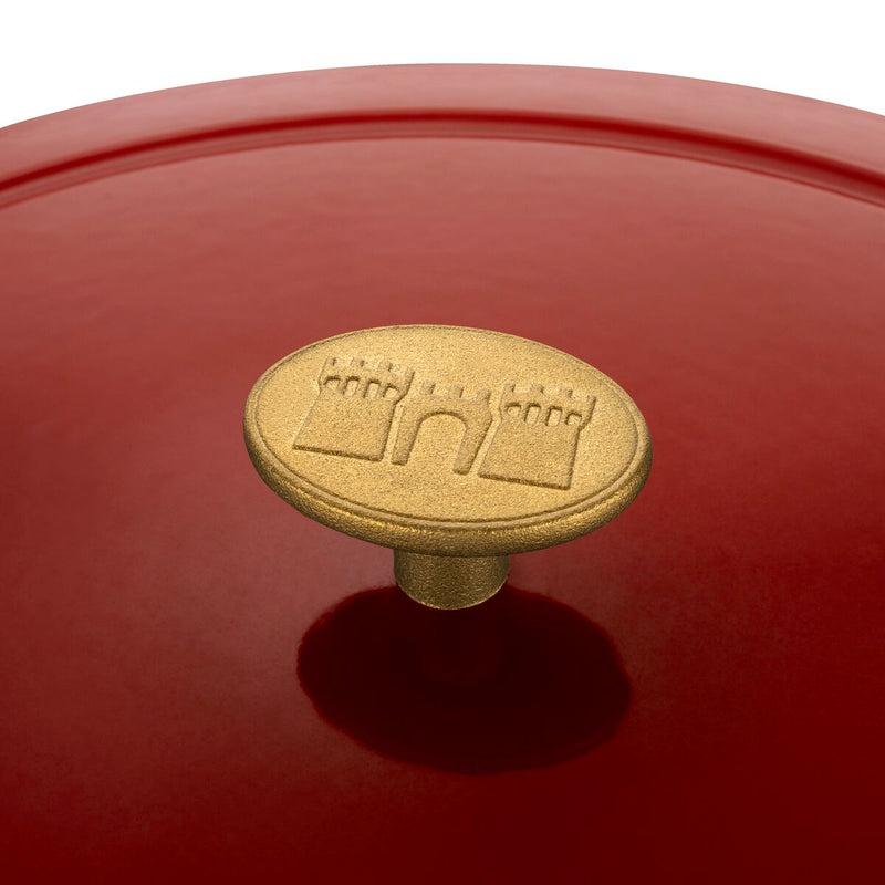 Bellamonte Cocotte 31 cm, oval, Rot, Gusseisen