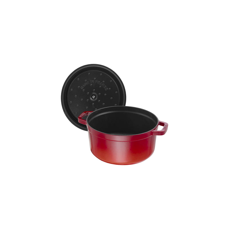 La Cocotte Cocotte 28 cm, rund, Kirsch-Rot, Gusseisen
