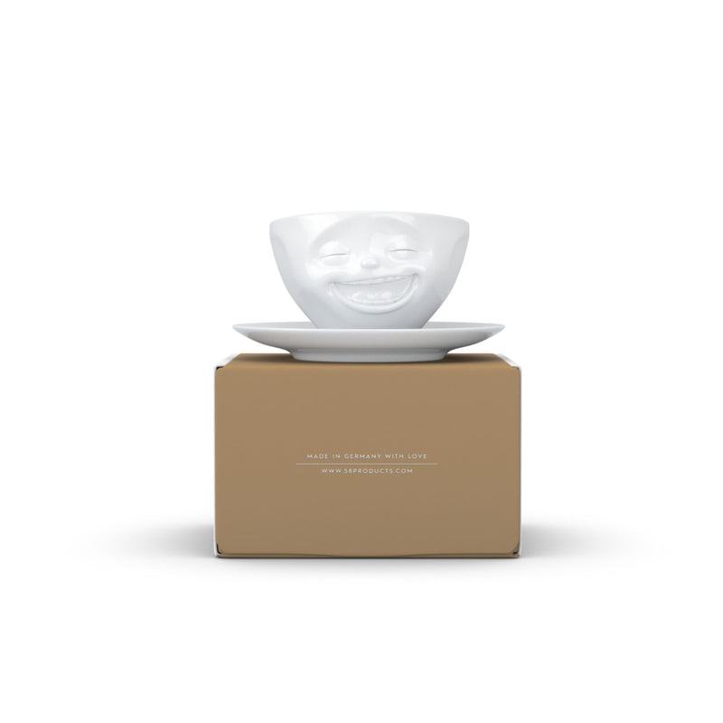 Kaffeetasse Lachend weiß, 200 ml