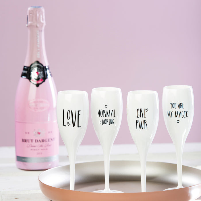 CHEERS NO. 1 LOVE Superglas 100ml mit Druck