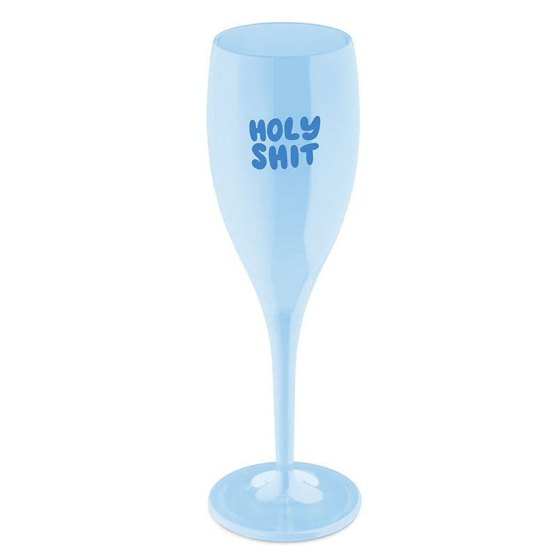 Glas 100ml mit Druck, CHEERS No. 1 HOLY SHIT