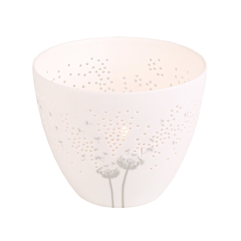 Poesielicht klein Pusteblume D.8cm, H.6,5cm