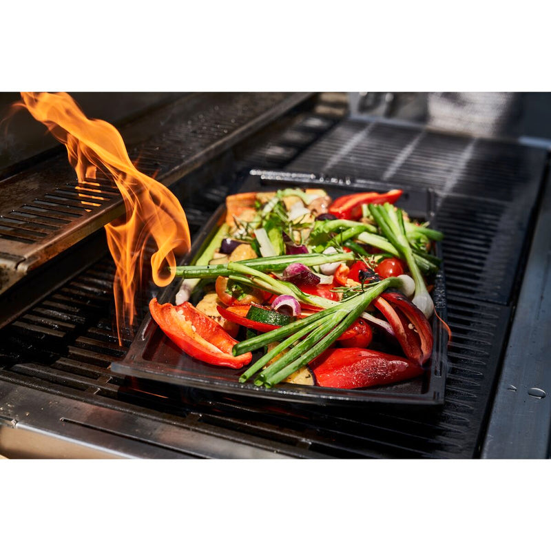 Pans Plancha 38 cm, rechteckig, Schwarz, Gusseisen