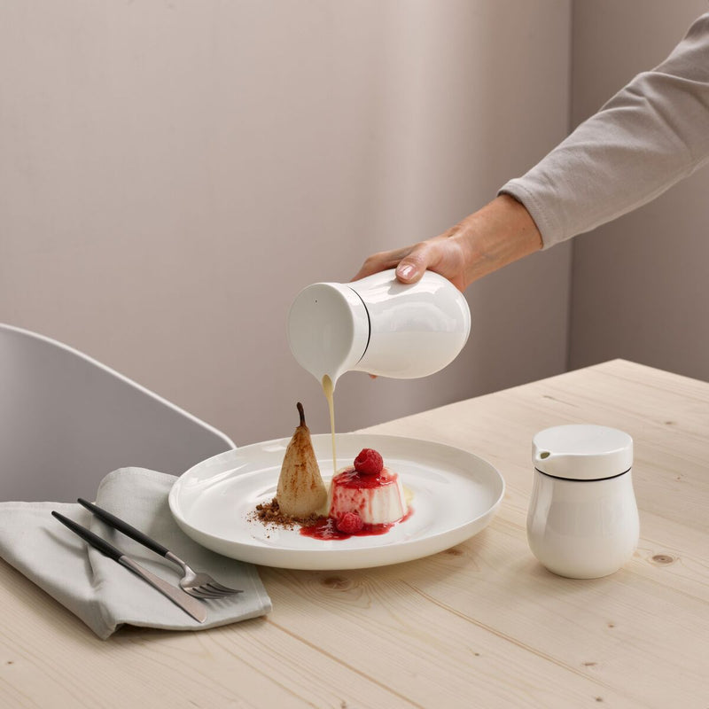 Sauciere mit Deckel, doppelwandig