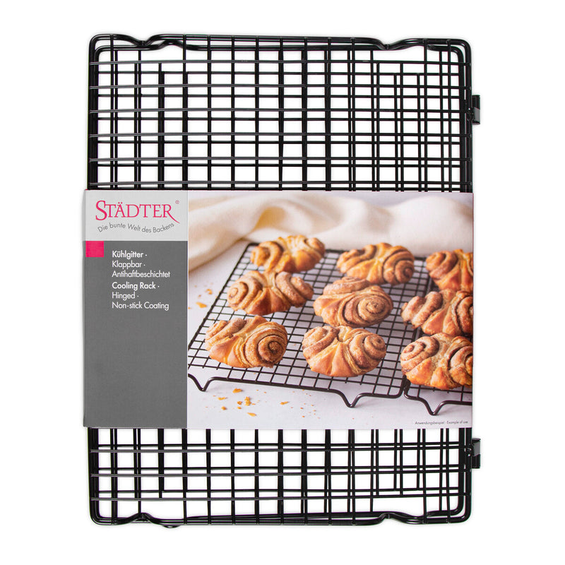 Kühlgitter 48 x 30 cm / H 2 cm Schwarz rechteckig