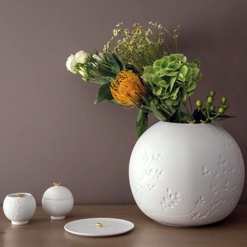 PG Goldvogel Dose Vogel, H.8cm, D.7cm