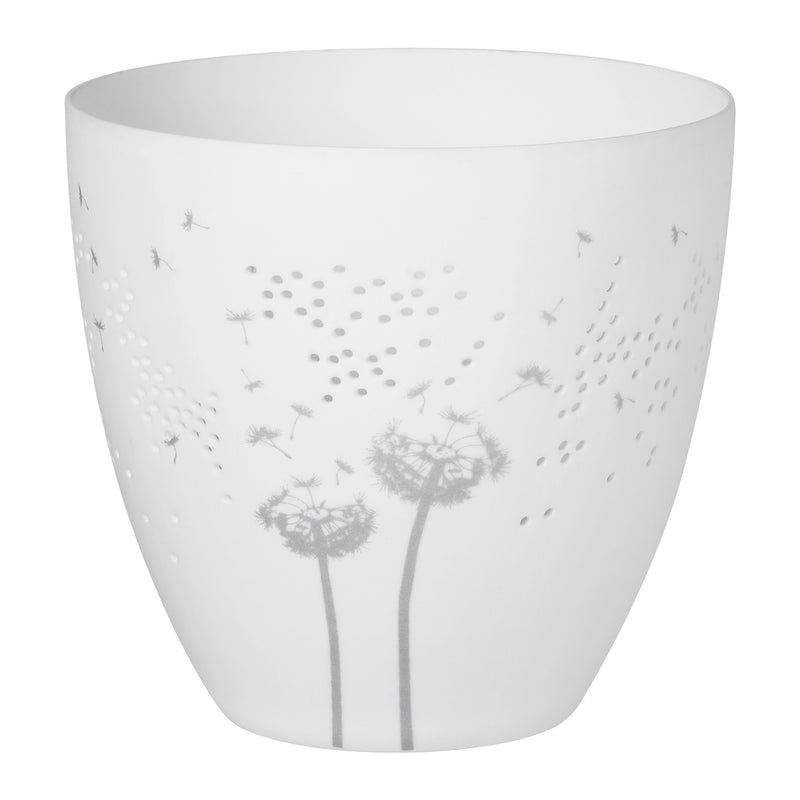 Poesielicht Pusteblume silber D.9cm, H.9cm