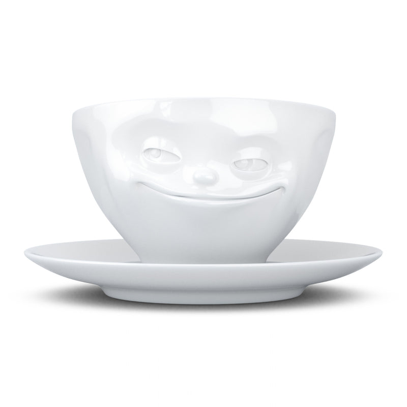Kaffeetasse Grinsend weiß, 200 ml