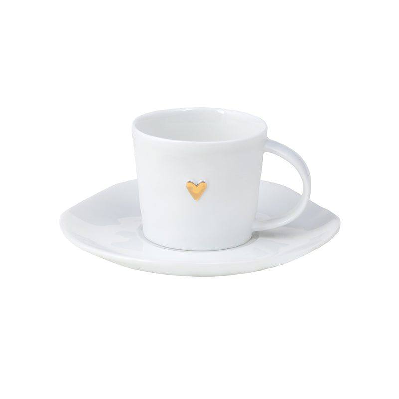 Kleine Tasse gold D.6cm, H.5cm