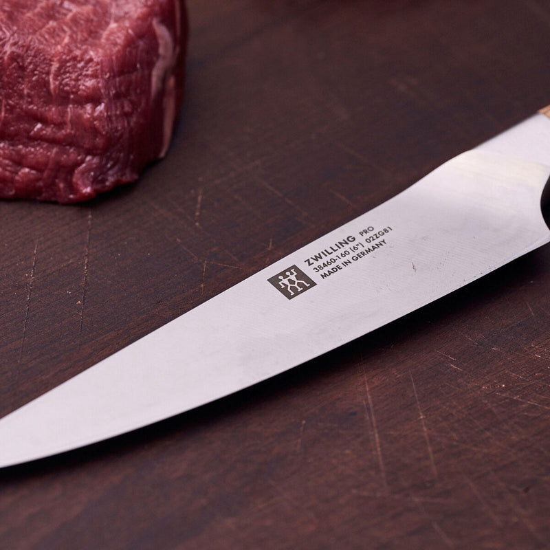 Pro Wood Fleischmesser 16 cm, Glattschliff