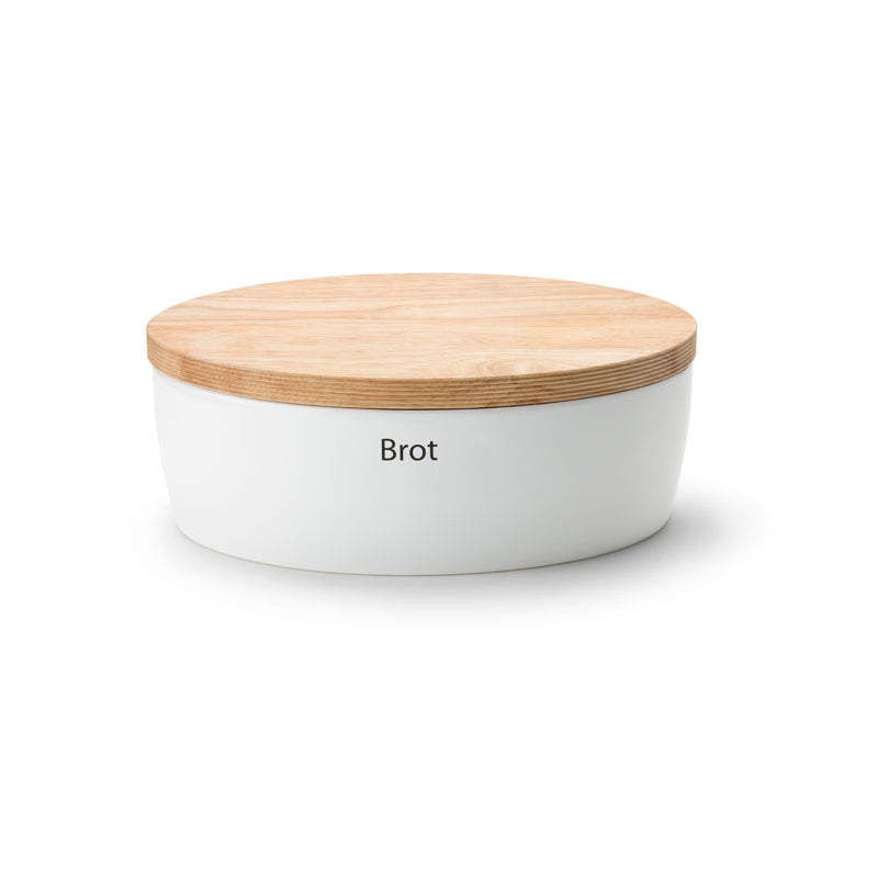 Brottopf Keramik oval, weiß 36x23x13,5 cm