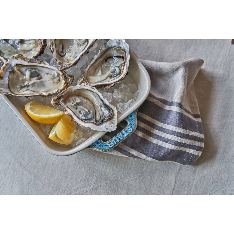 Ceramique Ofenformenset 3-tlg, rechteckig, Antik-Türkis, Keramik