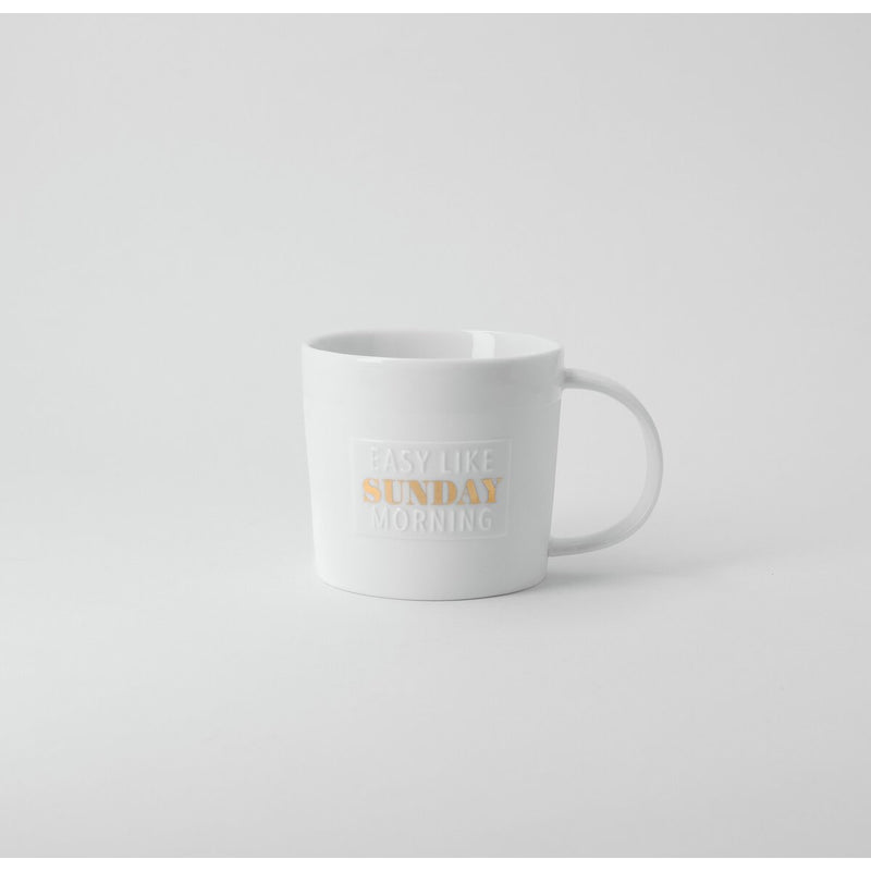 Poesietasse Easy like Sunday morning D.9cm H.8cm 320ml