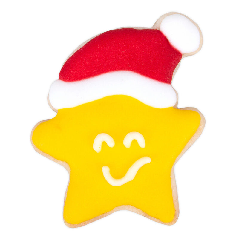 Stern mit Mütze 6,5 cm