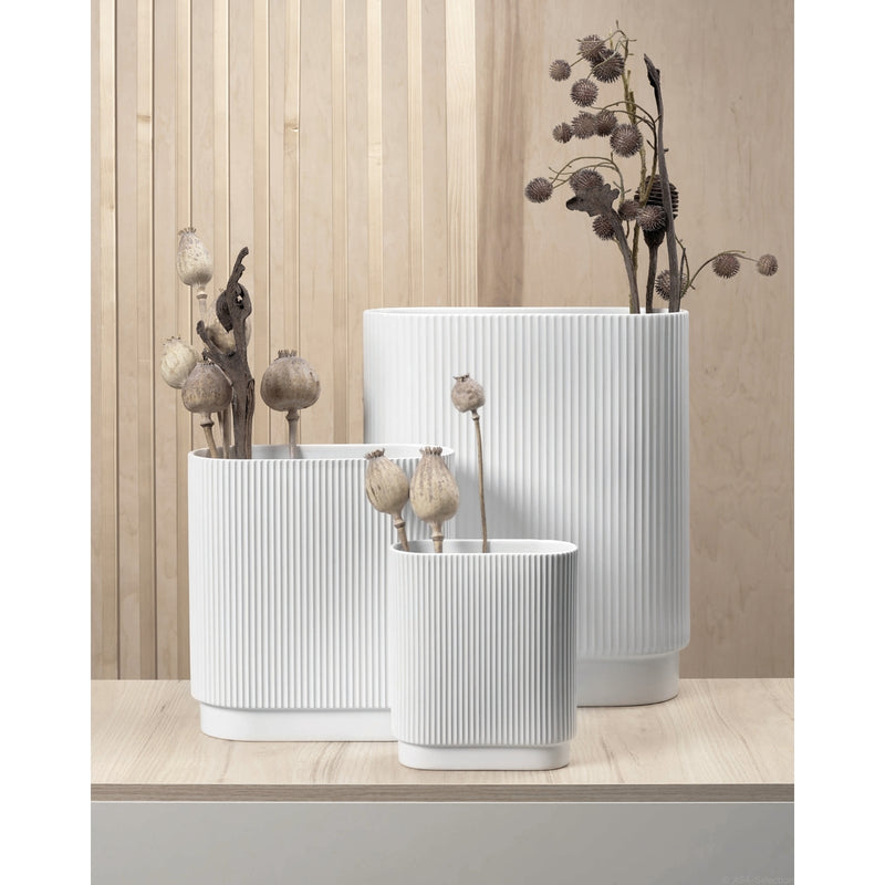 Vase, weiß