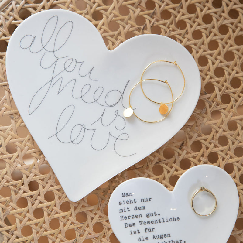 Herzteller klein Man sieht nur 10x9,3cm