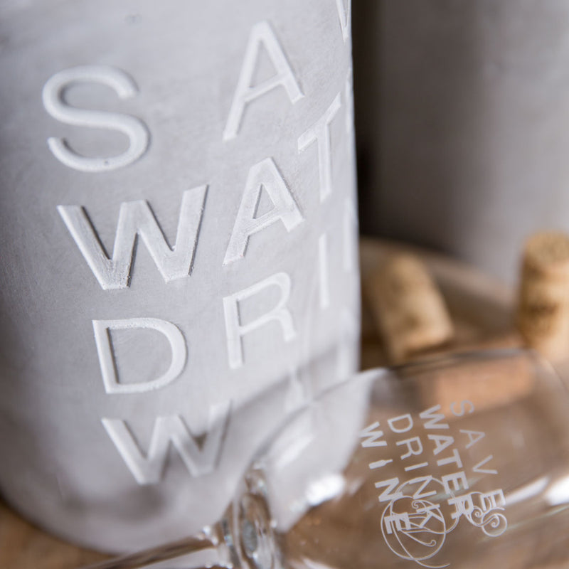 Flaschenkühler Save water D.13,5cm, H.21,5cm