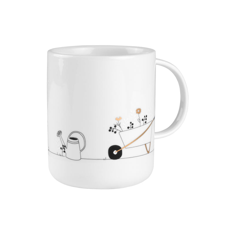 Hobby Geschenktasse Garten D.8cm, H.10cm