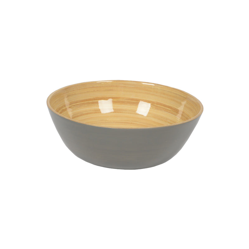 Schüssel 18x7cm flach Naturgrau