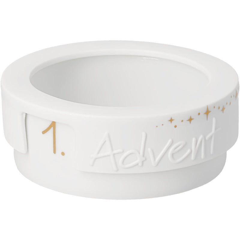 Kleines Adventslicht Advent D.8,5cm H.3,3cm