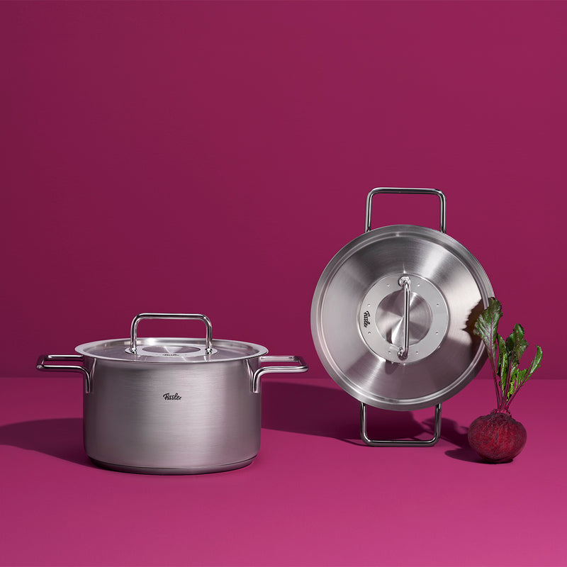 Pure Collection Bratentopf mit Metalldeckel 24 cm