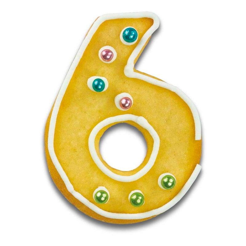 Ausstecher Zahl 6 / 9 6,5 cm Edelstahl