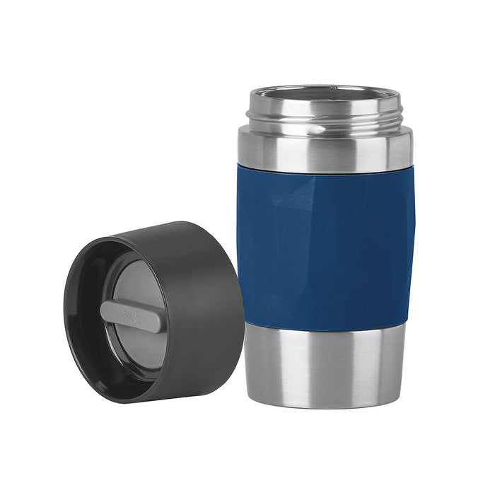 Isolierbecher Travel Mug Compact 0,3l Manschette dunkelblau