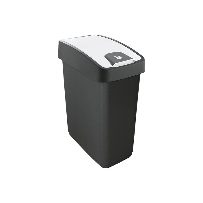 Abfallbehälter Magne mit Flip-deckel 39,5x24x47,5cm 25l graphite
